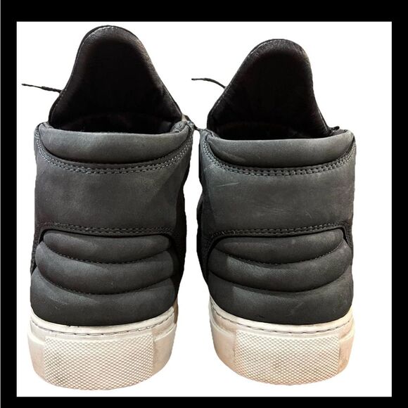 Filling Pieces High Top Sneakers US 11.5–12 Navy Suede Leather Handmade Portugal - Picture 5 of 14